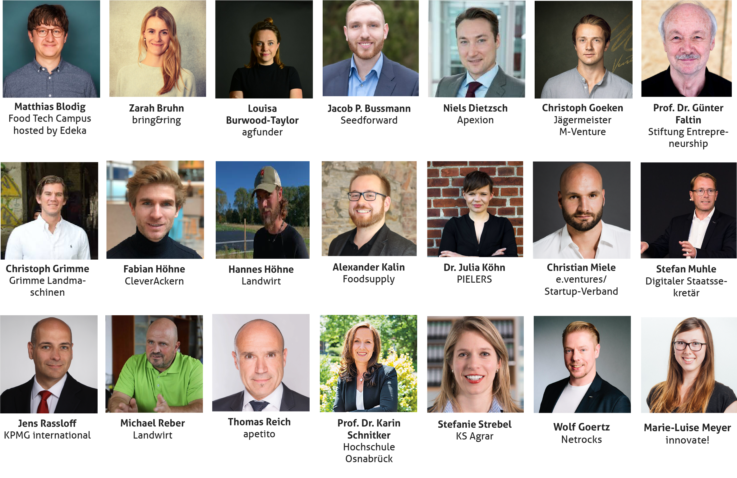 Das ist eine Lister aller Sprecher der Online-Konferenz innovate!now.