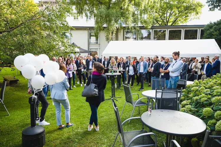 Der Innenhof des Wirtschaftsministeriums Hannover beim Parlamentarischen Abend von startup.niedersachsen