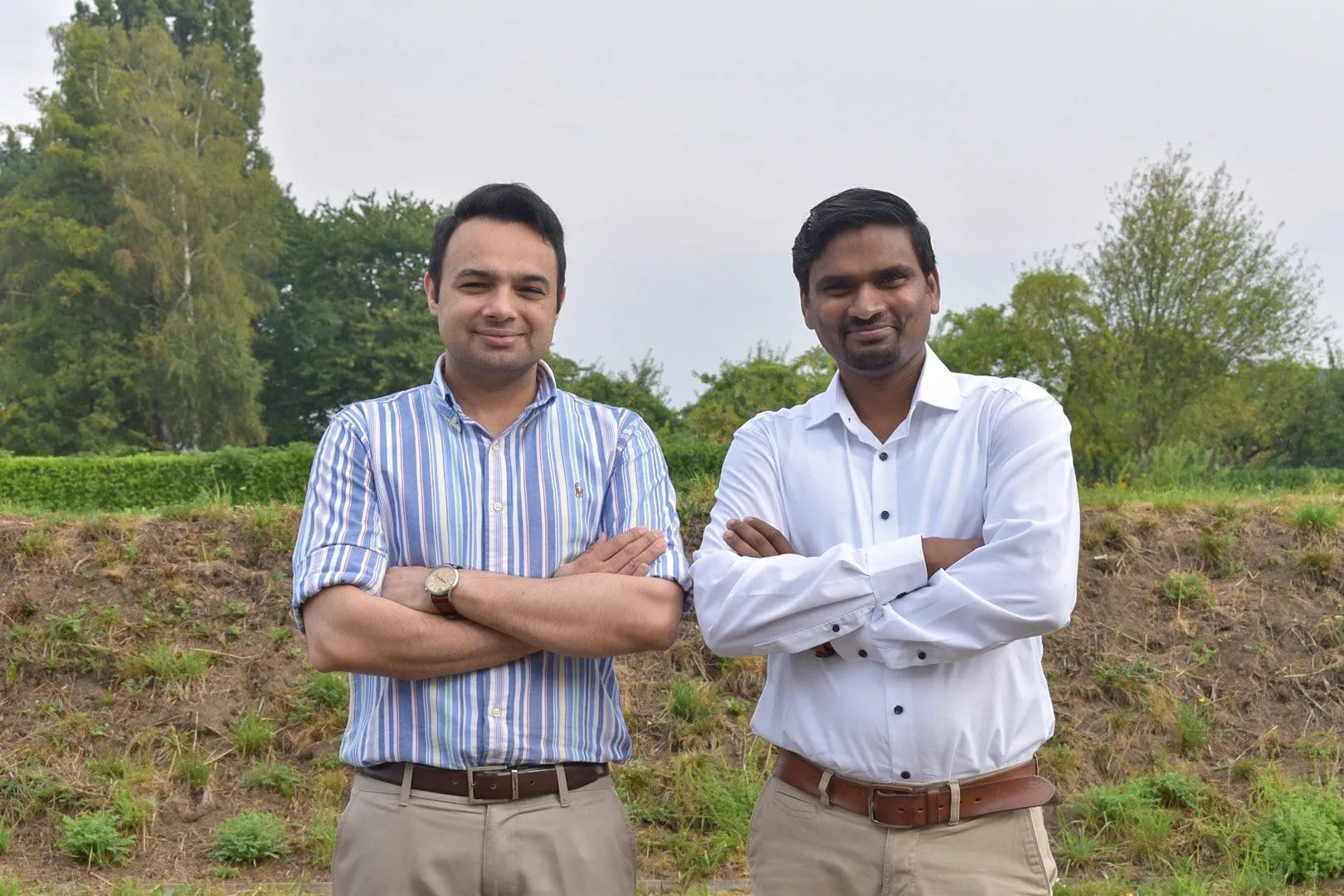 BIOWEG-Team, (vlnr) Dr. Prateek Mahalwar und Srinivas Karuturi.