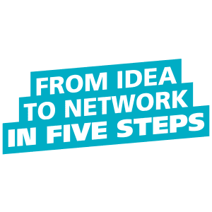 From Idea to network in five steps.
