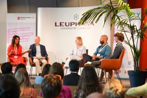 Paneldiskussion auf dem Social Startup Day 2024 in Lüneburg.