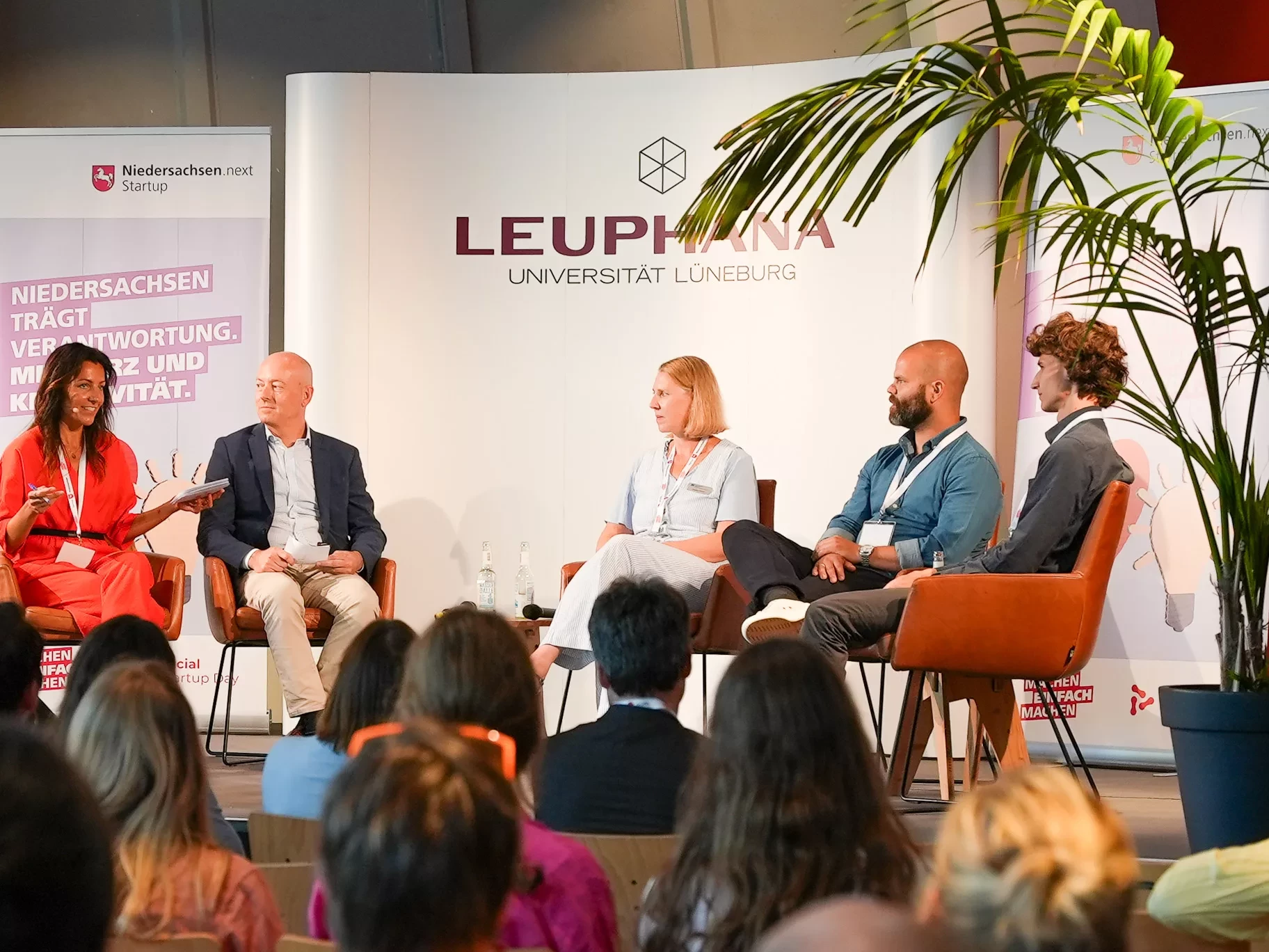 Paneldiskussion auf dem Social Startup Day 2024 in Lüneburg.