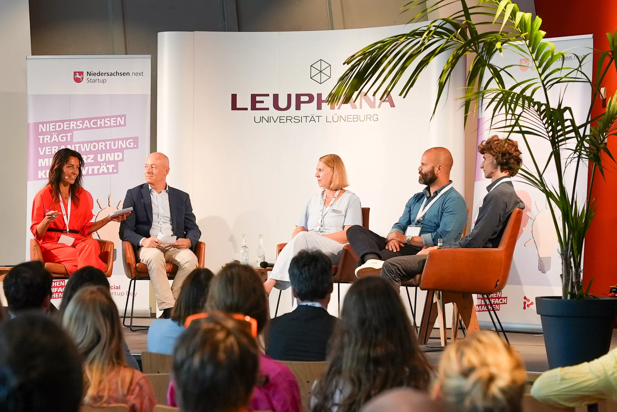 Paneldiskussion auf dem Social Startup Day 2024 in Lüneburg.