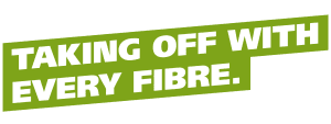 Taking off with every fibre.