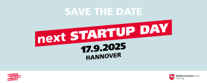 Grafik: Save the date "next Startup Day".