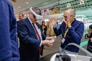 Foto VR-Brille am Stand